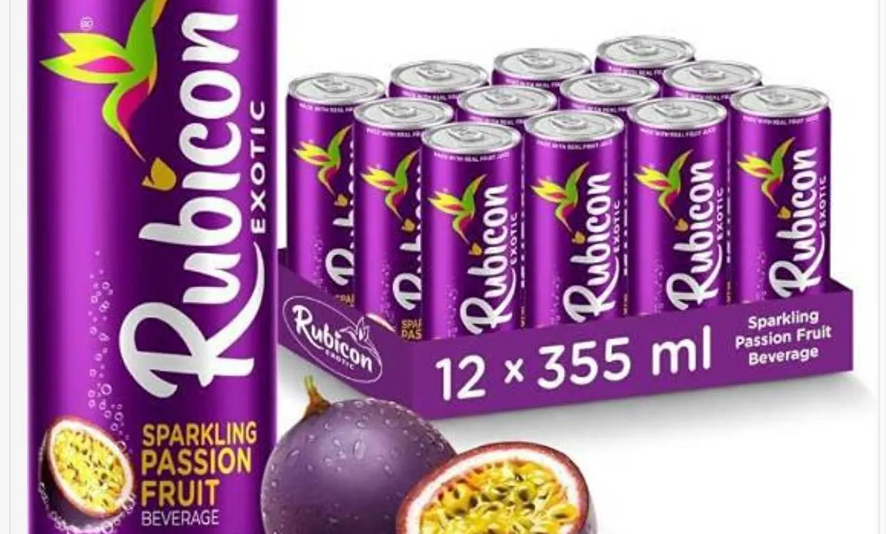 Rubicon Exotic Sparkling Passion Fruit 12-Pack 355ml Cans