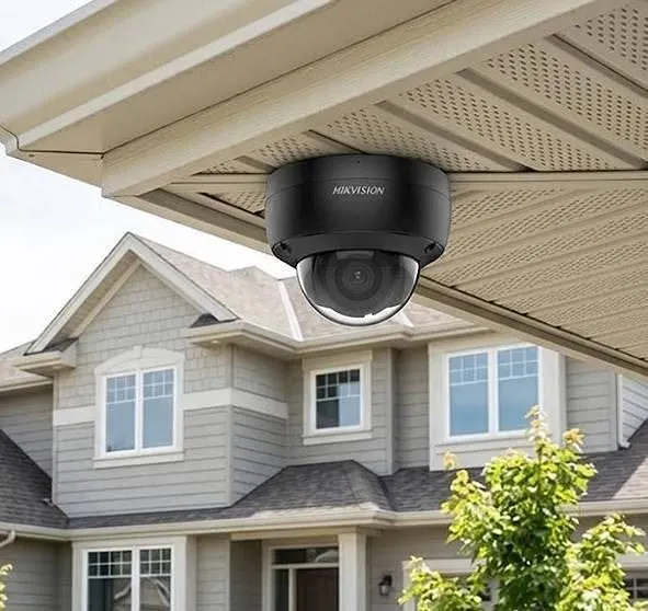 Hikvision DS-2CD2143G2-IU AcuSense 4MP Dome IP Camera, 2.8mm Fixed Lens, Black