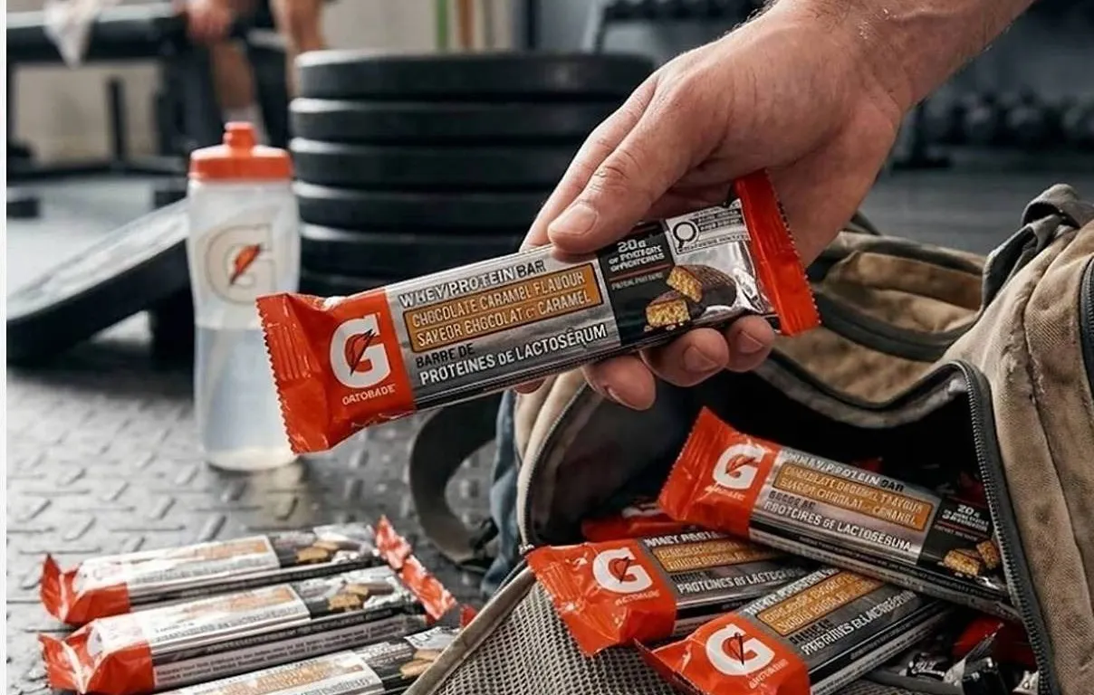 Gatorade Whey Protein Bars Chocolate Caramel 12 Pack x 80g