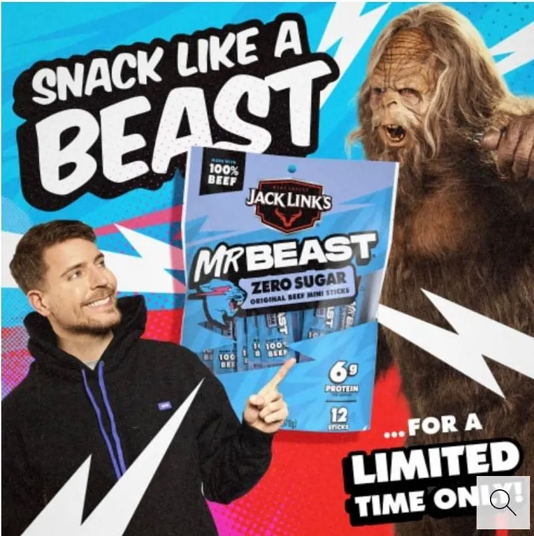 Jack Link's MrBeast Zero Beef Mini Sticks 3 x 175g