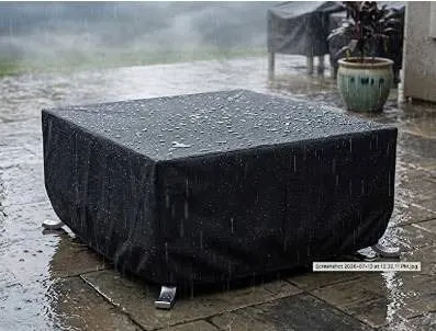 Amazon Basics Square Patio Fire Pit Cover 44"x44"x22"