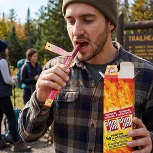 Slim Jim Original Spicy Sausage Snack 24 Pack x 27.5g