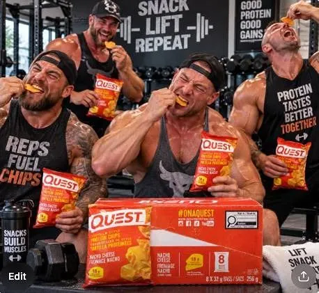 Quest Nacho Cheese Protein Chips 8x32g Bags
