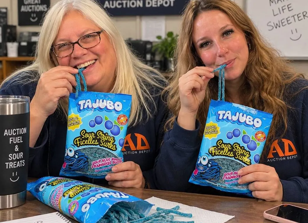 Tajubo Sour Blue Raspberry Strings 12 x 80g