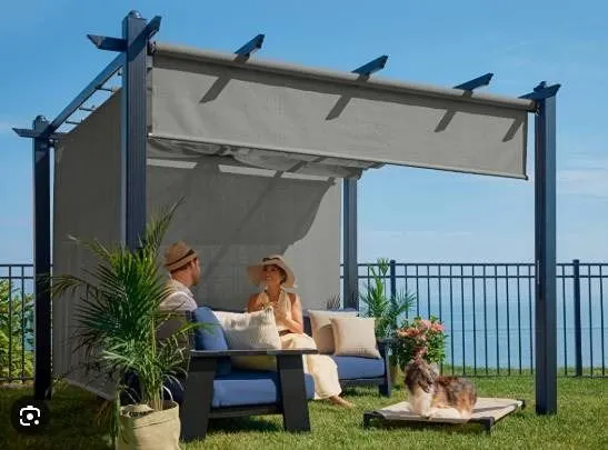 Coolaroo Sol85 8x8 ft Outdoor Roller Shade Rockpool