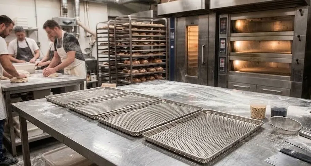 Metal Perforated 18x26 Inch Oven Baking Tray Dehydrator Mesh Tray