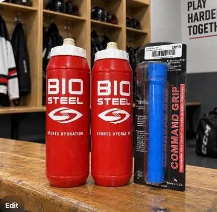 BioSteel Sports Hydration Bottles and Tacki Mac Command Grip