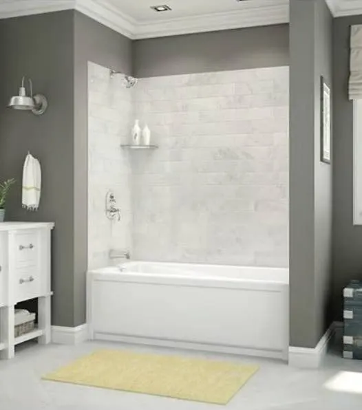 Maax Utile Shower Back Wall 6080 Carrara Finish