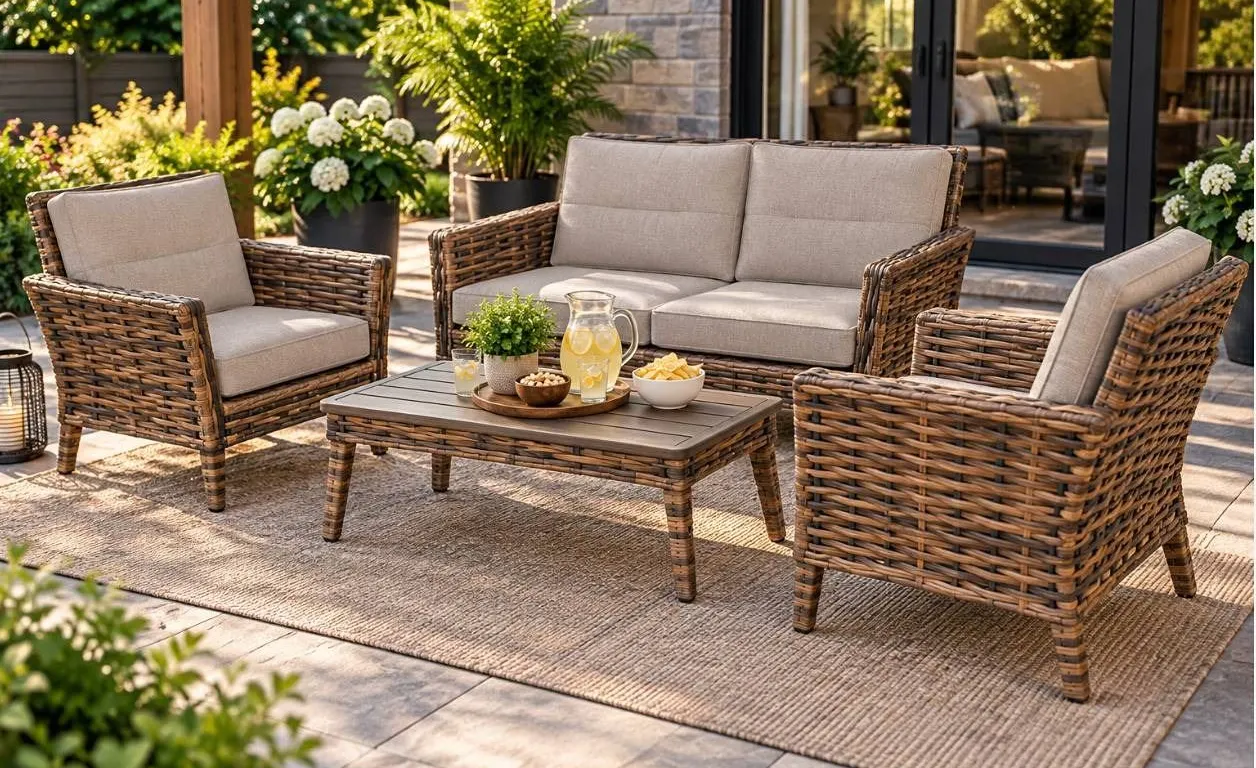 FCL Fresno 4-Piece Conversation Set Outdoor