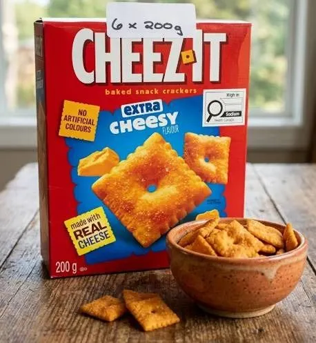 Cheez-It Extra Cheesy Crackers 6x200g Boxes