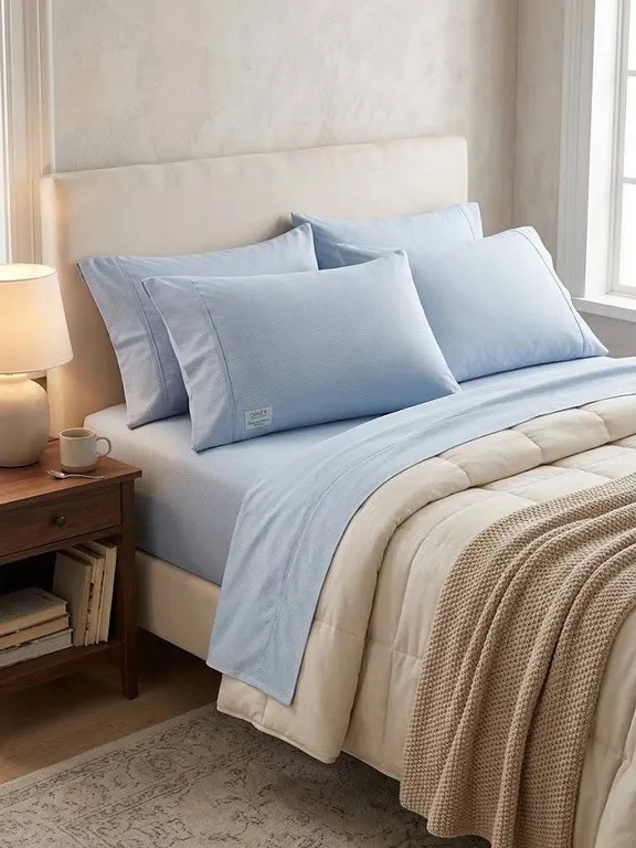 Comfy Bamboo World King 4-Piece Sheet Set Blue