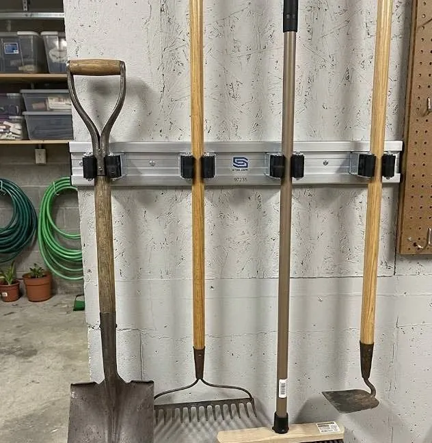 Lot of 3 - Steel Core Wall-Mounted Aluminium Tool Holders **Style May Vary**