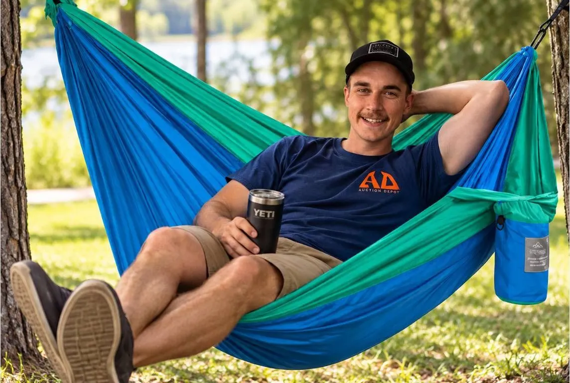 Cascade Oasis 2-Person Travel Hammock with Carry Bag