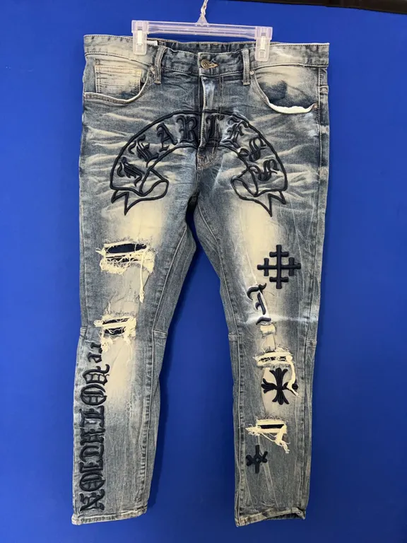 Smoke Rise DNM Co Distressed Jeans 34x32