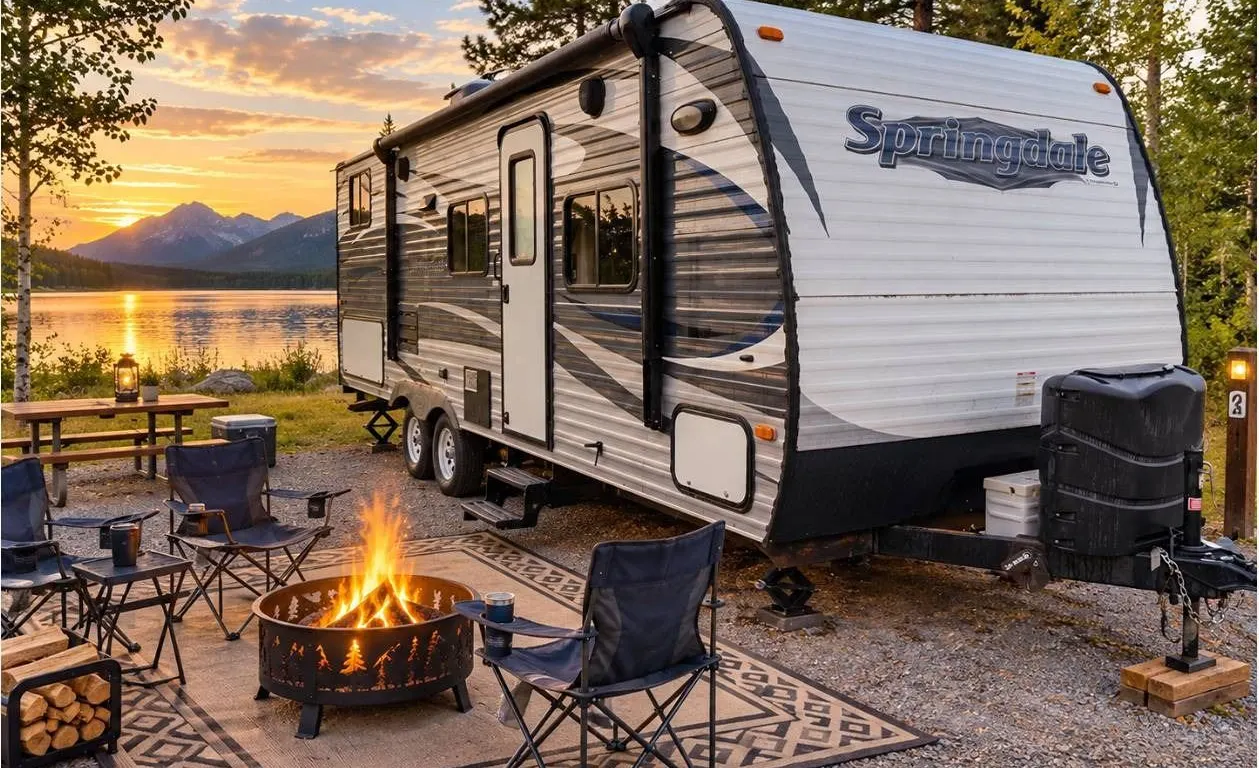 Keystone Springdale Travel Trailer with Weight Distribution Hitch