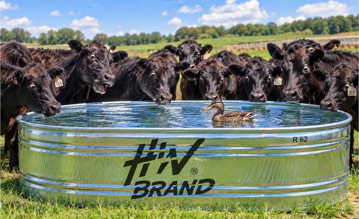 HW Brand 8' x 3' Round End Stock Tank RE328