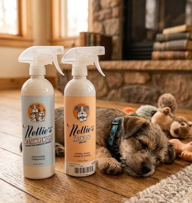 Nellie's Pet Stain Remover and Fresh Dog Spray, 474mL