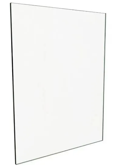 Lot of 4 Large Rectangular Tempered Glass Panels