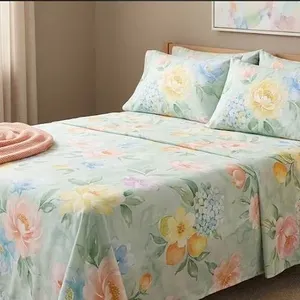 COMFY Bamboo World Queen 4-Piece Sheet Set **Pattern May Vary**