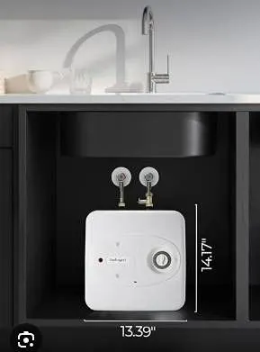 8 Gallon Electric Tank Water Heater, 120V 1500W Under Sink Instant Hot Tank Water Heater