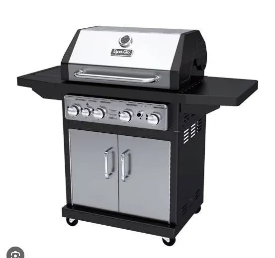 Dyna-Glo 4-Burner LP Gas Grill Stainless Steel