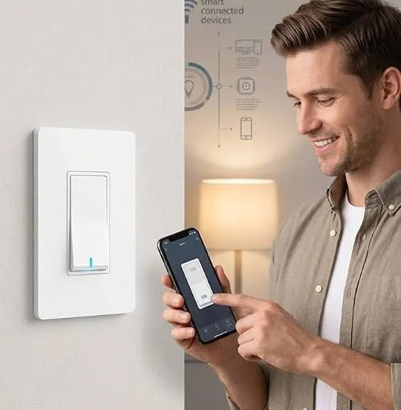 Globe Wi-Fi Smart Switches, No Hub Required, 2-Pack