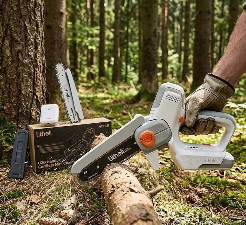 Litheli U20 Handy+ Cordless Mini Chainsaw with 2.5Ah Battery