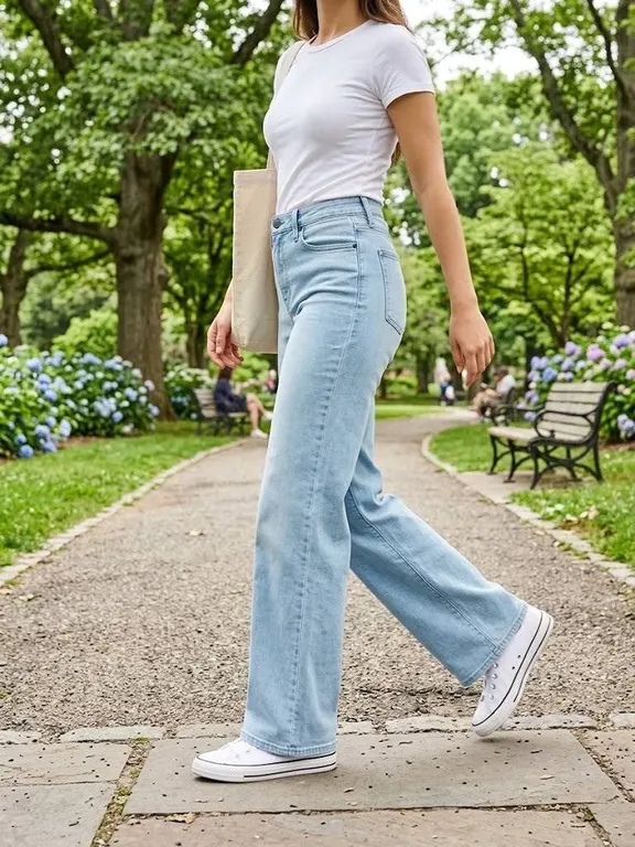 Lucky Brand Sweet Wide Leg Jeans Size 12/31