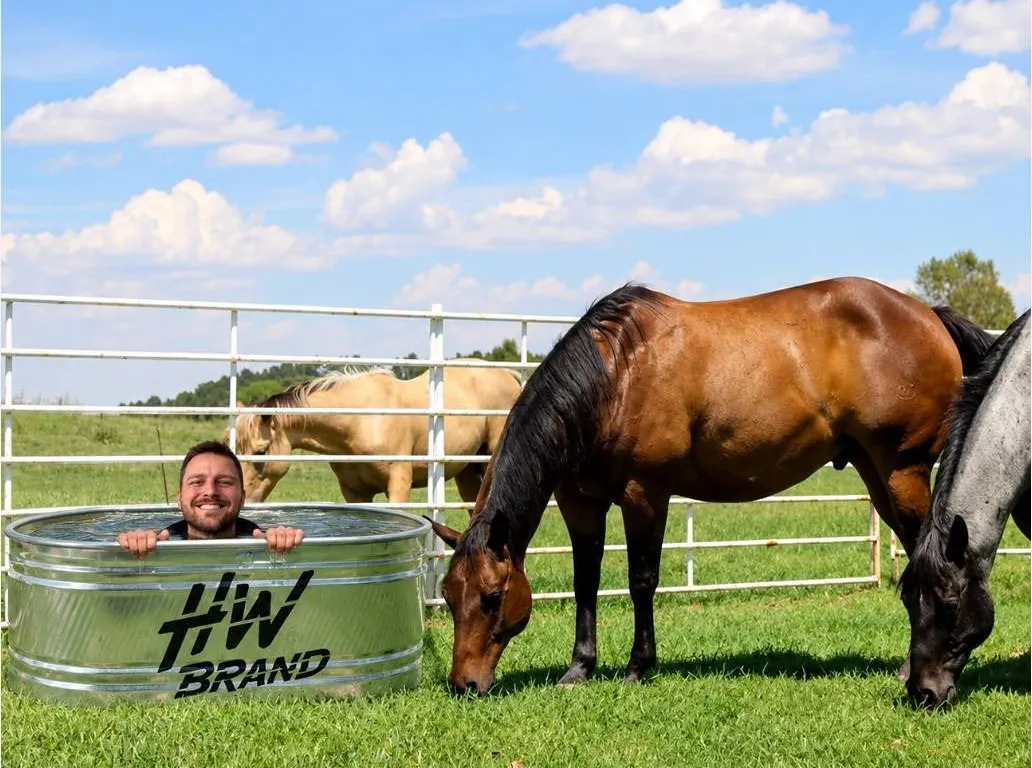 HW Brand 8' x 2' Round End Stock Tank