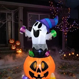 Joiedomi 5FT Inflatable Gripping Candy Ghost with LED Lights