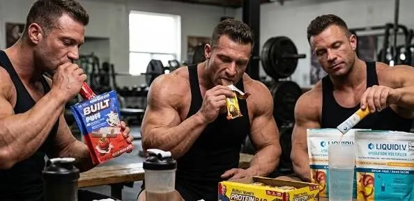 Protein Lot: Built Puff, Irvine Bars, Liquid IV Mix