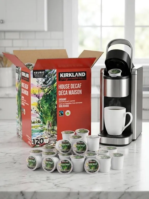 Kirkland House Decaf Organic Coffee Pods 1.12kg 120ct