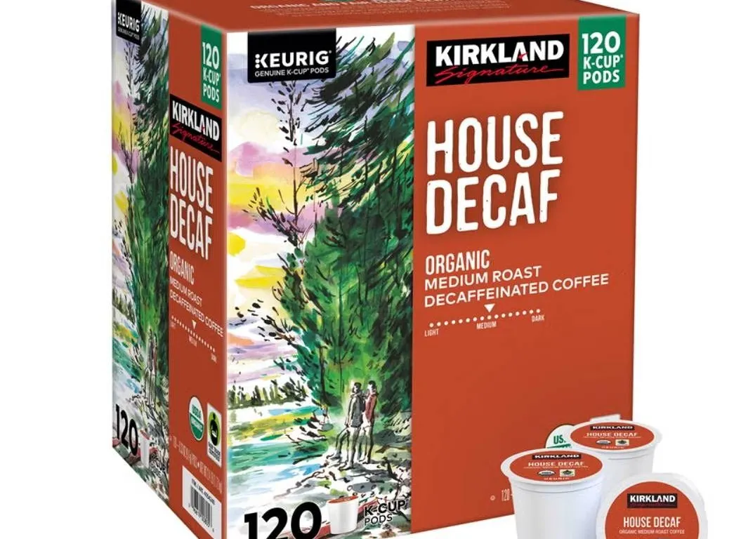 Kirkland House Decaf Organic Coffee K-Cups 120 Pack 1.12kg
