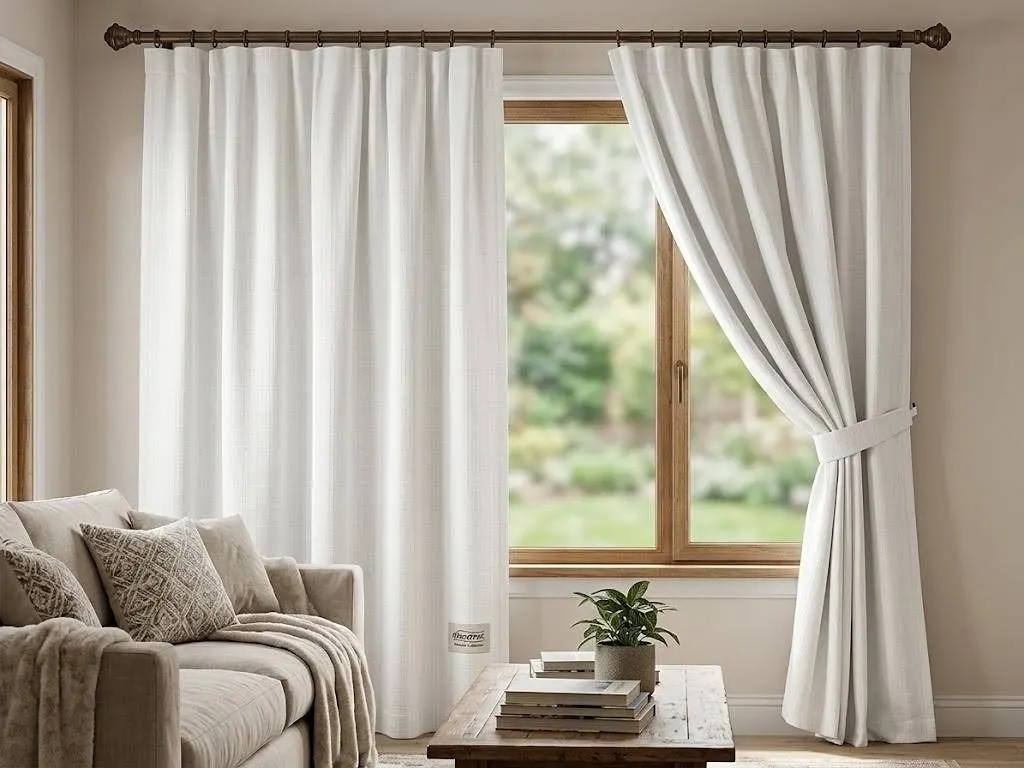 Beautyrest Blackout Curtain Panel White