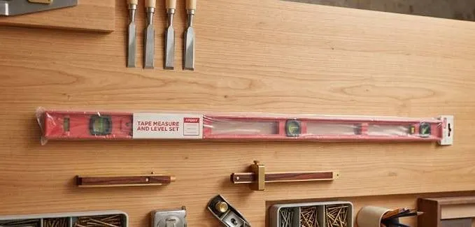 3 Piece Tape Measure and Level Set 48" I-Beam 9" Torpedo