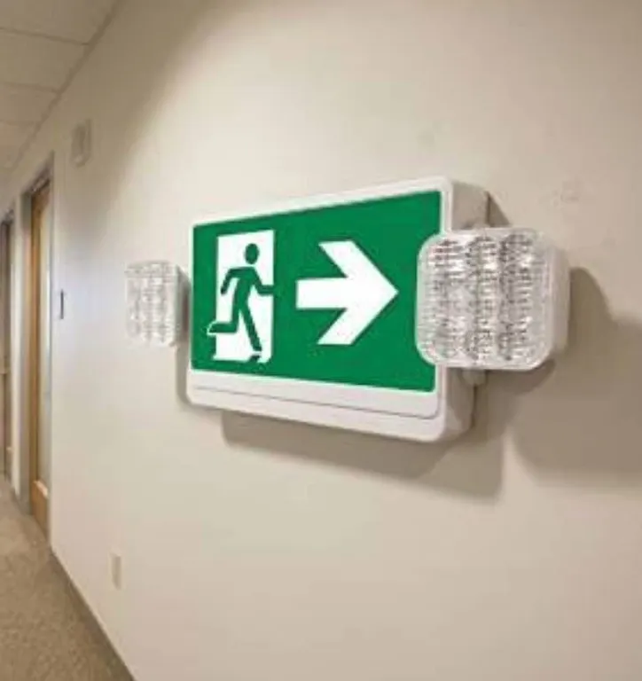 Qlite Combo LED Running Man Exit Sign Right Arrow