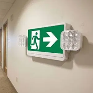 Qlite Combo LED Running Man Exit Sign Right Arrow