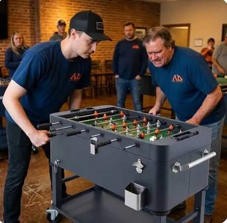 TRINITY TXKPGR-0809 Foosball Cooler with Cover, Gray