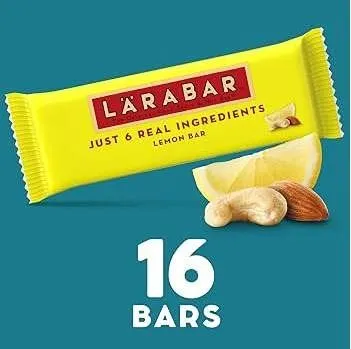 2 Boxes LÄRABAR Lemon Bars 16x45g Each