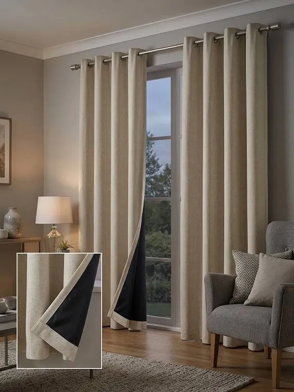Beautyrest Blackout Curtain with Liner 52x90 Inch