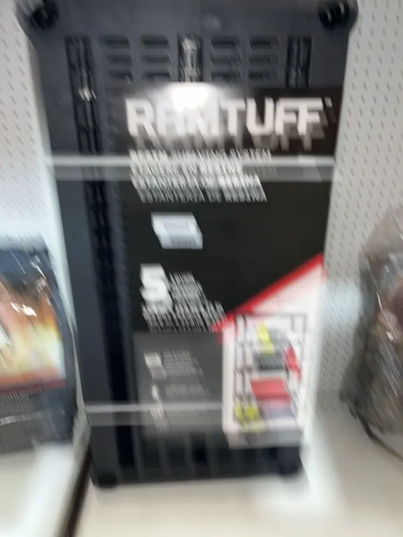 Ramtuff 5-Shelf Black Plastic Utility Shelving Unit 73in