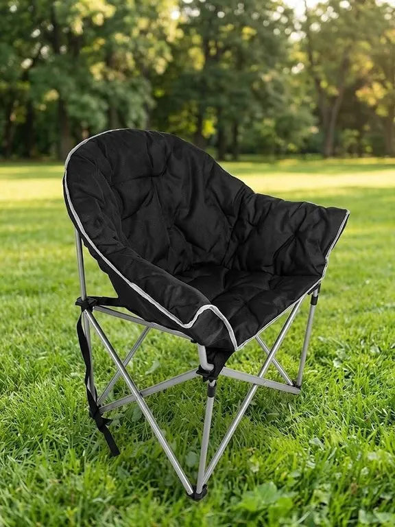 Oversized Camp Chair With Carry Bag, 300lb Capacity