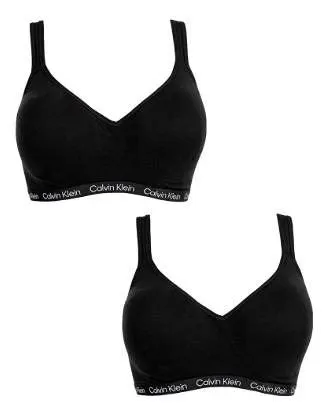 Calvin Klein Women’s Cotton Modal 2 Pack Bralette L/G