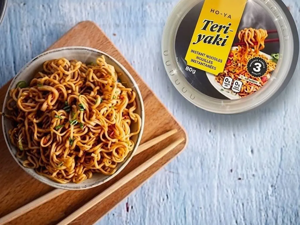 HO-YA Teriyaki Instant Noodles 6 Bowls 80g Each