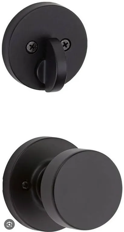Schlage Inside Handleset F59 BWE 622 Matte Black, 2 Boxes