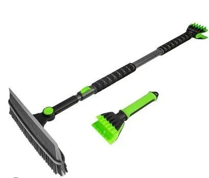 Green Snow Brush and Ice Scraper Set