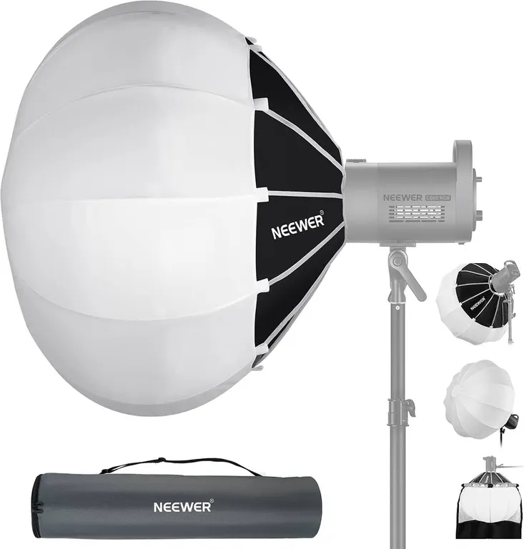 NEEWER NS90L 35"/90cm Lantern Softbox One Step Quick Release, Bowens Mount