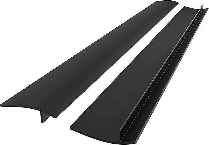 Linda Stove Counter Gap Cover Black 25" 2 Pack