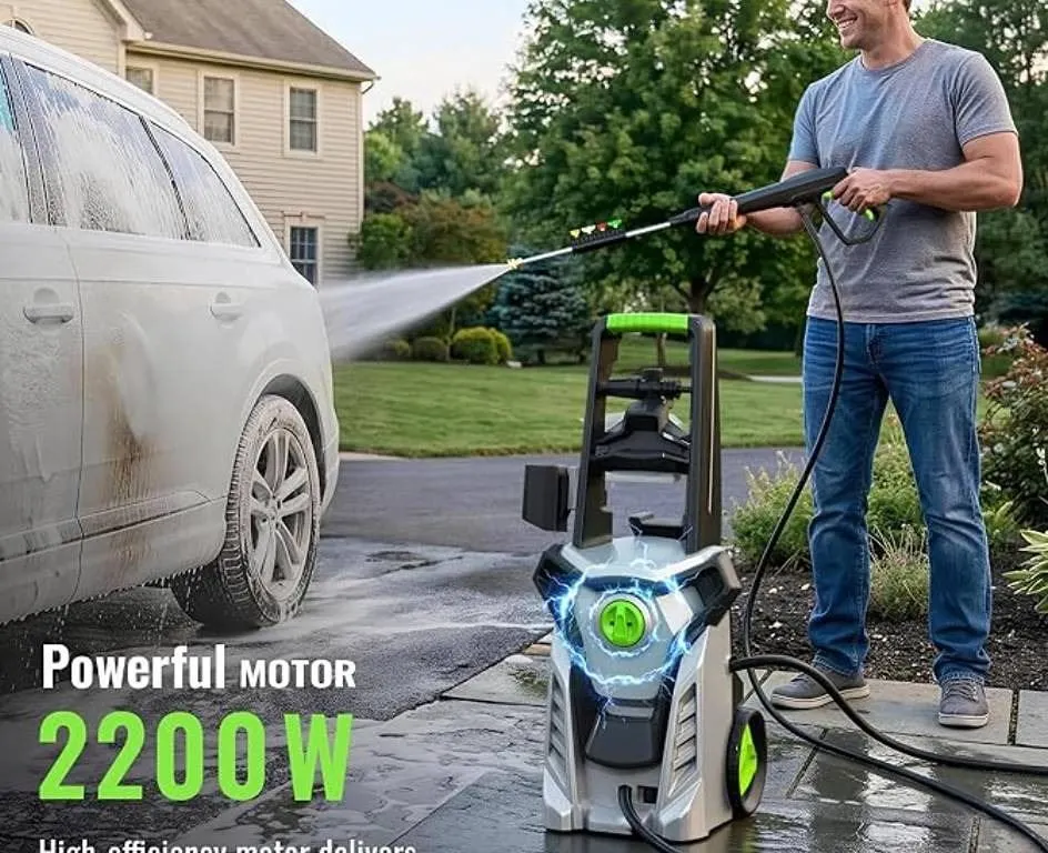 2200W Heavy Duty Electric Pressure Washer