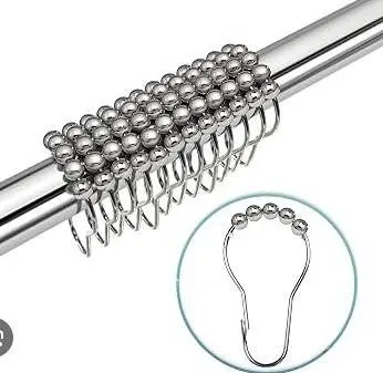 Moda 12pc Shower Curtain Roller Rings, 2 Packs